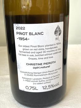 Piri Naturel, Pinot Blanc 2022