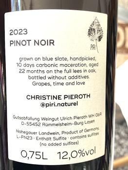 Piri Naturel, Pinot Noir 2023