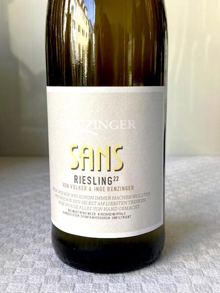 Weingut Benzinger, Sans Riesling 2022