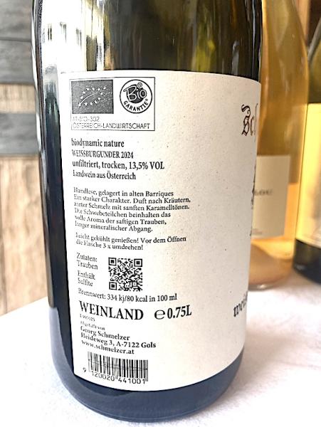 Schmelzers Weingut, Weißburgunder 2024