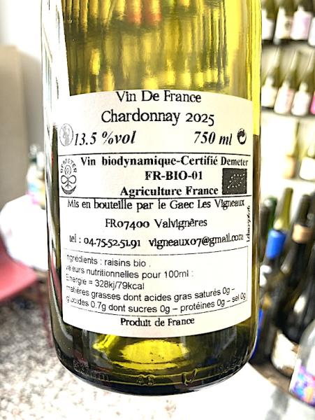 Les Vigneaux, P'tit Chardonnay 2025