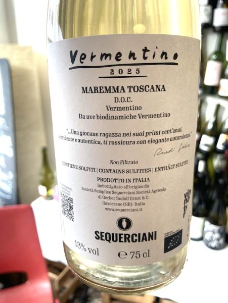 Sequerciani, Vermentino 2025